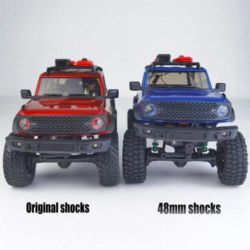 RCLIONS 1/24th RC Shocks 48mm Adjustable Absorber Damper for All 1:24 Axial SCX24 Deadbolt JLU Gladiator Dodge Base Camp Bronco RC Crawler Car Upgrades