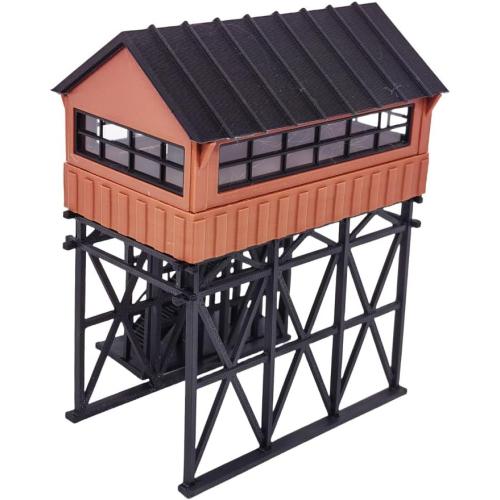 Outland Models Miniatures Station Overhead Signal Box/Tower 1:87 HO Scale