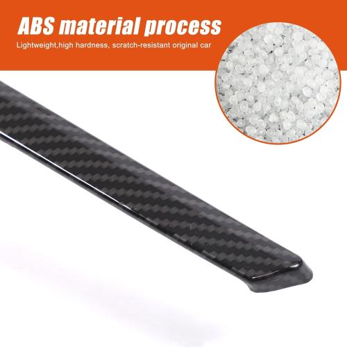 TOYCIDFG Car Front Grille Decor Cover Trim Compatible with Maserati Ghibli 2018-2024, Car Exterior Decoration Accessories (Carbon Fiber Pattern)