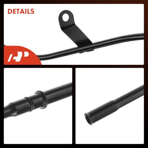 A-Premium 23.25 in Engine Oil Dipstick Tube - Metal Compatible with Chevrolet, GMC, Cadillac, Hummer, Isuzu Models - Silverado 1500, Tahoe, Suburban 2500, Sierra 2500, Yukon XL 2500, Escalade ESV, EXT