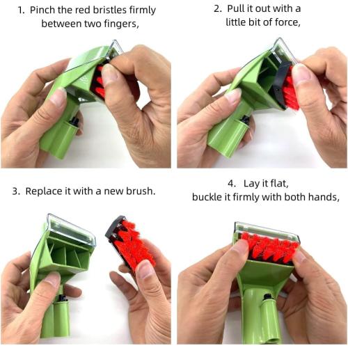 1400B Cleaning Brush Replacement Parts Compatible for bissell 1400B 1400 3194 3353 2458 3588F 1986 1425 1844 2290A 1400W 1425W Tough Stain Brush Tool Green Attachments