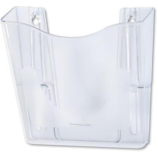 Deflecto 63001 Wall Pocket, Vertical, Ltr, 10-1/4-Inch x4-Inch x10-Inch , Clear