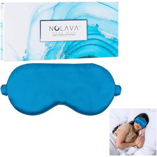100% 22 Momme Mulberry Silk Sleep Mask, Filled with Premium Mulberry Silk, Silk Eye mask for Sleeping Women, Sleep mask for Side Sleepers Perfect fit Adjustable Light Blocking Silk Sleep mask Gift