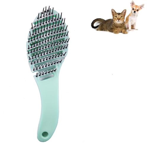 Small Dog Grooming Brush - Perfect for Shih Tzus, Yorkies, and Maltipoos - Ideal Puppy Hair Brushes for Maltese and Small Breeds (Light Green)