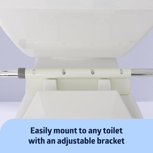 Medline Guardian Toilet Safety Rail – Adjustable Height, Robust & Reliable, 300 lb Weight Capacity, Ideal for Medical Patients, Hospitals, Nursing Homes
