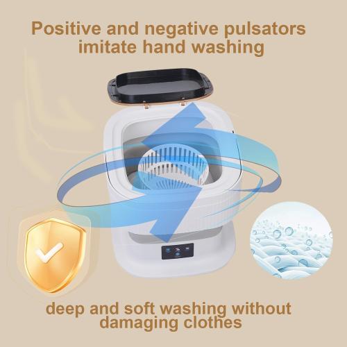 18L Portable Washing Machine, Foldable Mini Washer with 3 Modes, Small Laundry Washer for Clothes, Underwear, Apartments and Travel (Gray)