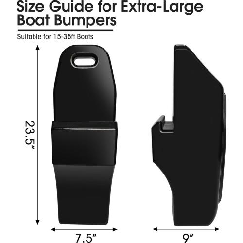 Pontoon Fenders Boat Bumpers for Docking Pontoon Boat ONLY,Customized Inflatable Fender Dock Bumper with Locking Recessed Groove&Grip Handle