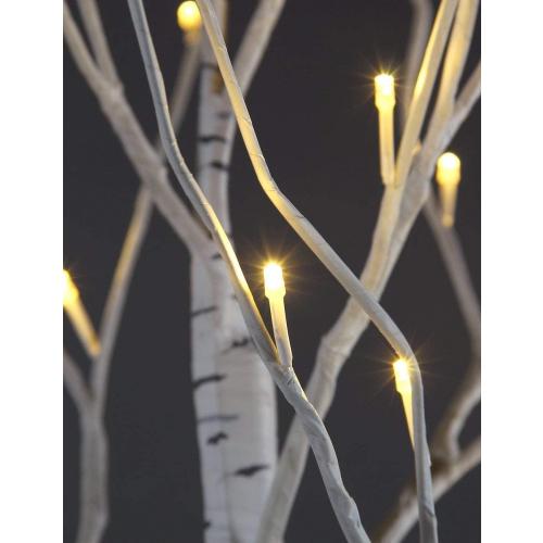 LIGHTSHARE LED Birch Tree Light Set - Trees with Warm White Lights - Indoor Outdoor Christmas Wedding Party Decorations (3-Pack)