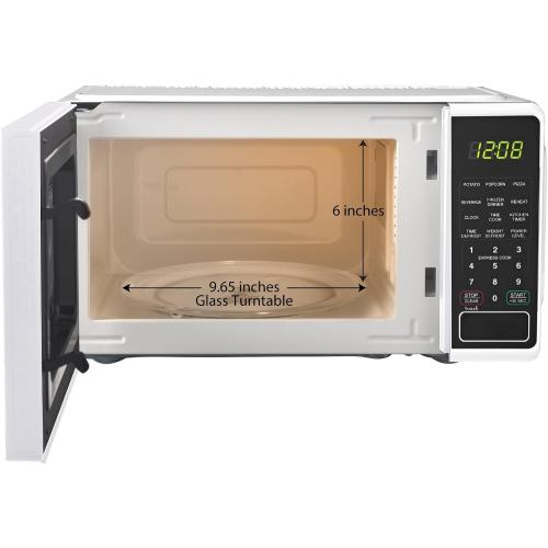 Mainstays...0.7 cu. ft. Countertop Microwave Oven, 700 Watts (Color : White)