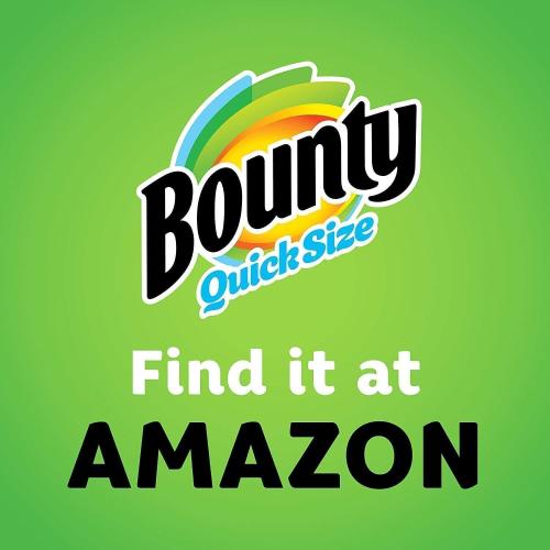 Bounty Quick Size Paper Towels, White, 8 Family Rolls = 20 Regular Rolls (Packaging May Vary)