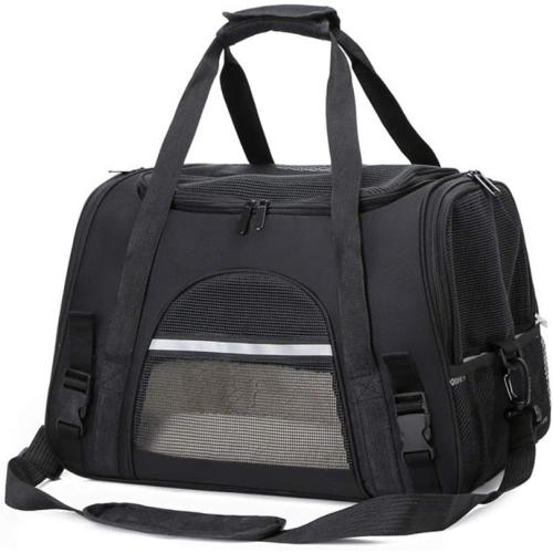 ETOPARS Foldable Pet Carrying Bag, Pet Travel Bag with Mesh Window, Portable Aviation Pet Outing Breathable Carrier Bag, Cat Dog Folding Handbag