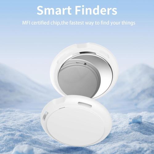 2 Pack Tracker Tags [Apple MFi Certified] Pair with Apple Find My (iOS Only) Bluetooth Air Smart Tags Key Finder Item Locator Waterproof Finder Worldwide Tracking for Pets Wallet Backpack Dogs Luggage