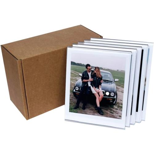 3.5 x 4.25 Polaroid Picture Frame for i-Type/600/SX-70/OneStep /Instax Wide Square 300/200/210, Desktop Acrylic Picture Frame for Instant Color I-Type Film, 5 Pcs