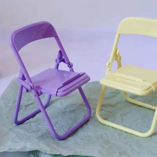 5Pcs Colourful Simulation Mini Folding Back Small Chair Model,Miniature Scene Accessories,Miniature Plastic Furniture Accessories Scene Props for Micro Landscape Dollhouse Furniture Mini Chair (1/12)