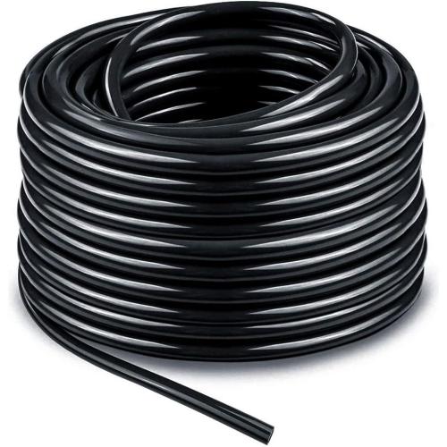 Bonviee 100ft 1/4 inch Blank Distribution Tubing Drip Irrigation Hose Garden Watering Tube Line for Small garden irrigation system