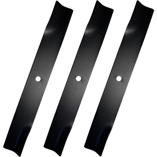 601124 High Lift Blades Compatible with Hustler 54 Deck Raptor SD, Fastrak, Super Z Series Lawn Mower, Replaces 601013 602416 797696 797712 92-208, 3 Pack