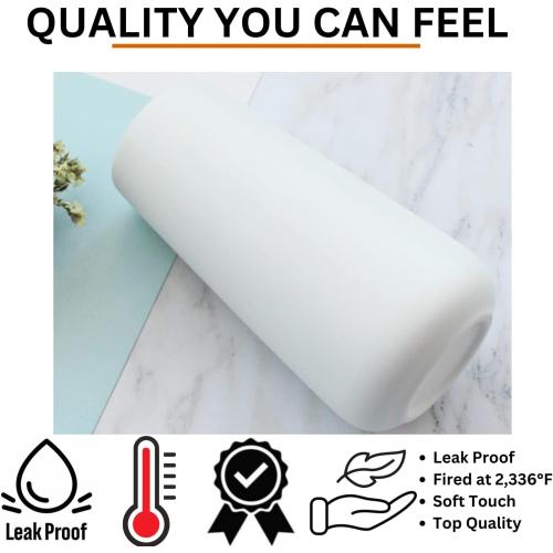 Premium Quality White Ceramic Vase | Modern Farmhouse bohemian Pampas Grass Flowers Bouquet for Home Décor, Desk Aesthetic Room Decor, White