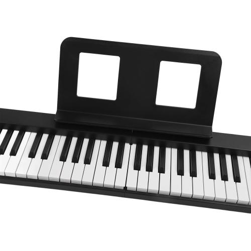 61 Key Size Foldable Electronic Piano for Beginners, Rechargeable Battery, Clear Quality Sound, Portable with Music Stand and Pedal (ABS 2)