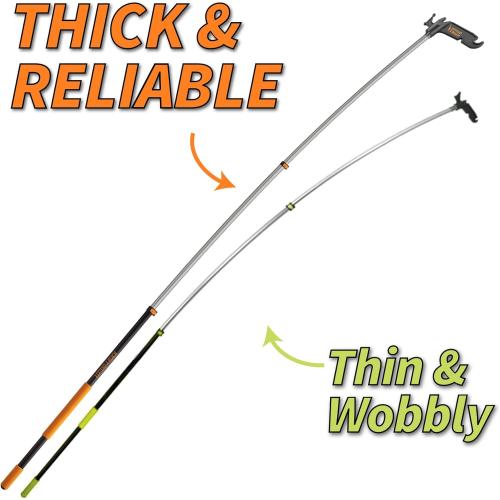EXTEND-A-REACH Boat Hook for Docking with Telescoping Extension Pole | Durable, Floating, Lightweight & Sturdy Telescoping Boat Hook Pole // The Ultimate Pool for Docking, Push-Pull and Boating