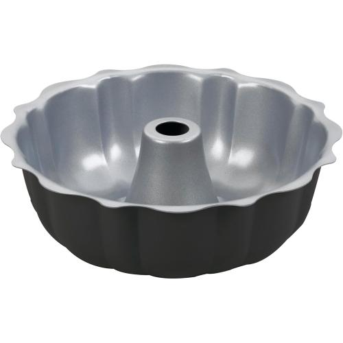 Classic Nonstick Bakeware Fluted Cake Pan,Silver