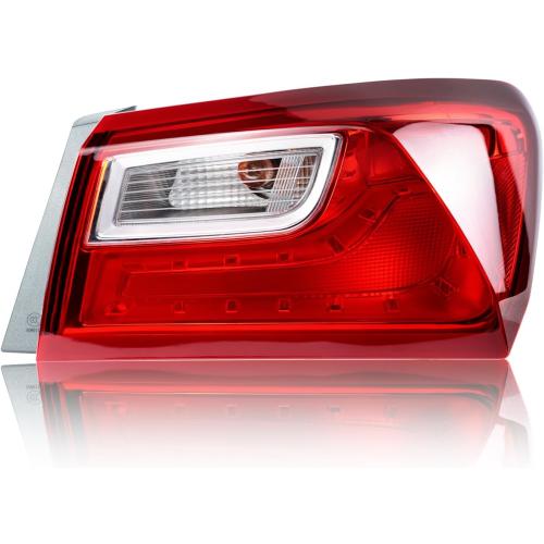 Tail Light Assembly Compatible with Chevy Malibu 2016-2018 Rear Taillight Outer Assembly (Right Passenger Side)