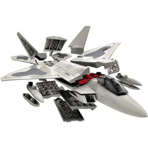 Airfix J6005 Quickbuild Model Airplane Kits for Adults & Kids - F22 Raptor - Fighter Jet Plastic Model Kits, Block Building Sets, Snap Together Aircraft Models, Engineering Toys for Gifts | Fighter Jet Plastic Model Kits, Block Building Sets, Snap Together Aircraft Models, Engineering Toys for Gifts
