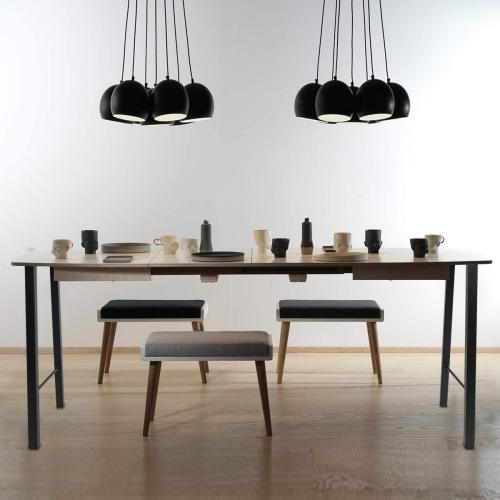 TENGCHANG 2 PCS 28'' Industry Trapezoid Dinning Table Legs Metal Steel Desk Legs DIY Furniture