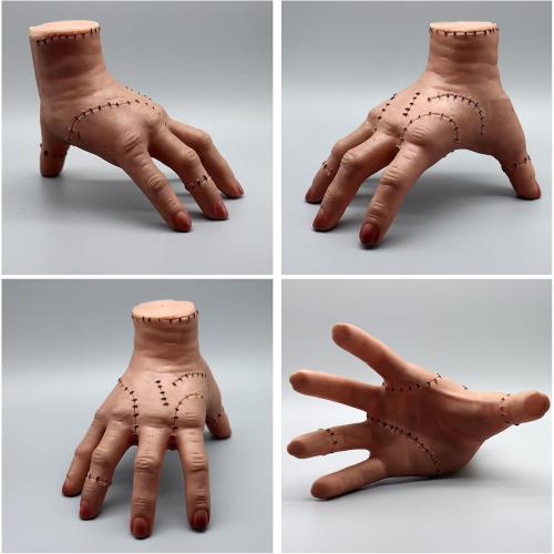 Wednesday Addams Family Hand Props, Halloween Cosplay Hand by Addams Family, Cosplay Hand Scary Props Decorations Gift for Family