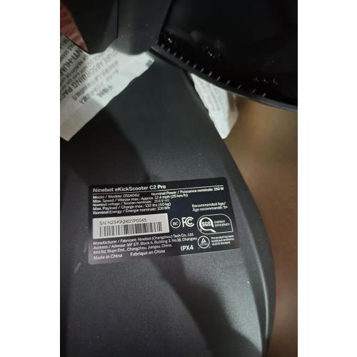 Segway Ninebot eKickScooter - Electric Scooter for Kids 6-14, w/t Adjustable Handlebar Height (Only C2 Pro) for Riders up to 132 lbs, Includes New Cruise Mode, UL-2272 Certified