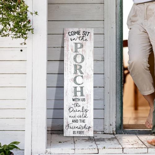 All Chic Outdoor Welcome Signs for Porch Welcome to Our Porch Sign Porch Signs and Decor Outdoor Wooden Porch Signs