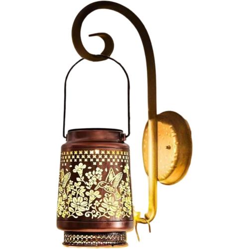 Butterfly Horse Lantern, Iron Art, Solar Energy, Courtyard, Hummingbird, Lantern, Projection Lamp, Hollow Projection Home Atmosphere