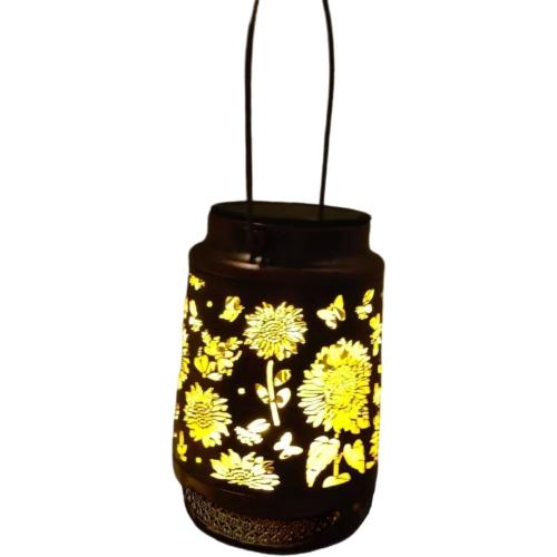 Butterfly Horse Lantern, Iron Art, Solar Energy, Courtyard, Hummingbird, Lantern, Projection Lamp, Hollow Projection Home Atmosphere