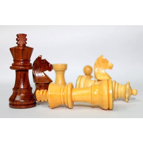 StonKraft Collector Edition Wooden Chess Pieces Chess Coins Pawns Chessmen Figurine Pieces (3 Brown)