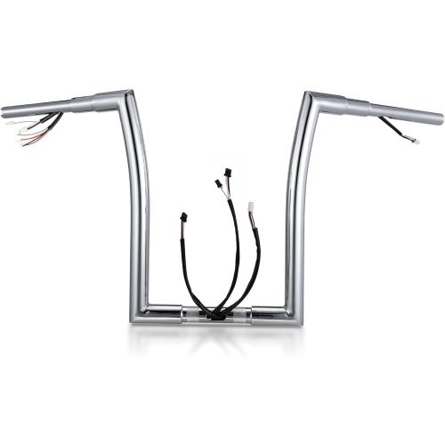 16 Pre-wired Handlebar Rise 1 1/2 Ape Hanger for 2016-2023 Harley Road Glide & Special & Ultra, Chrome