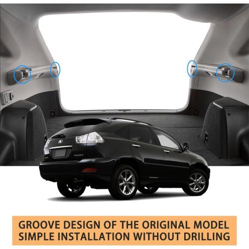 Cargo Cover Compatible with Lex/us RX350 RX450h 2004-2009 SUV Accessories Retractable Rear Trunk Cover Trunk Security Privacy Screen RX350 RX330 RX400h Cargo Cover 2004 2005 2006 2007 2008 2009
