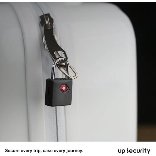 TSA Locks for Luggage with Keys, Luggage Locks TSA Approved 4 Pack, International Travel Essentials, Small Padlock with Key, Mini Padlock for Suitcase, Backpack, Bag, Zipper, Case, Box