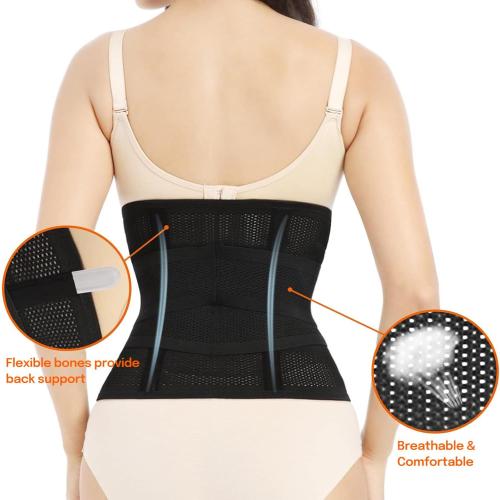 SMALL Postpartum Belly Band,C Section Belly Binder,Abdominal Binder Post Surgery Girdle,Tummy Tuck Compression Wrap Waist Trainer Black
