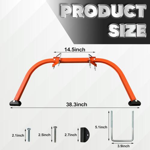 Ladder Stabilizer Accessory for Roof Gutter with Wrench, Wing Span Wall Ladder Standoff, roof Ladder stabilizer Easily attaches with U Bolt, Stabilized Support, 375 lbs Weight Rating