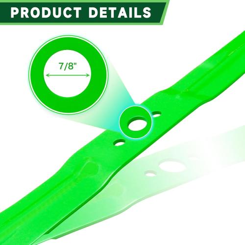 42 Deck Mower Blades Fit for EGO Power  ZT4204L E6 Z42 Z6 Zero Turn Riding Mower Replaces OEM AB4200D 2 Pack