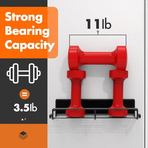 Magnetic Spice Rack for Refrigerator, 4 Pack Magnetic Fridge Shelf with Hooks, Spice Organizer Shelf for Kitchen Organization and Storage, Seasoning Organizer Gadgets for Metal Surface