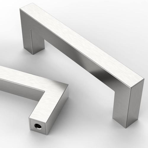 Asidrama 10 Pack 4 Inch(102mm) Brushed Satin Nickel Kitchen Cabinet Handles, Stainless Steel Cabinet Pulls Kitchen Cabinet Hardware for Cupboard Drawer Handles Dresser Pulls