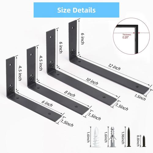 6-Pack Heavy Duty Floating Shelves