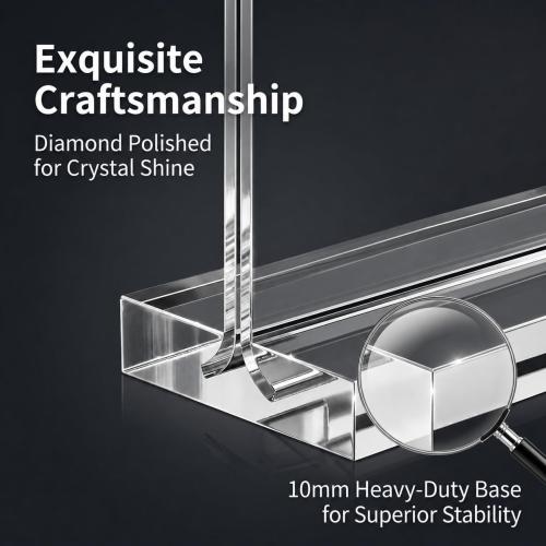 Amzlink® 10 Pack Acrylic Sign Holder 8.5 x 11, Double Sided Clear Tabletop Display Stand with T-Shaped Base, Plastic Table Sign Holder for Menus Flyers, Brochures, Table Numbers, Picture Frames, Restaurant, Office, Retail, Wedding & Party Decoration
