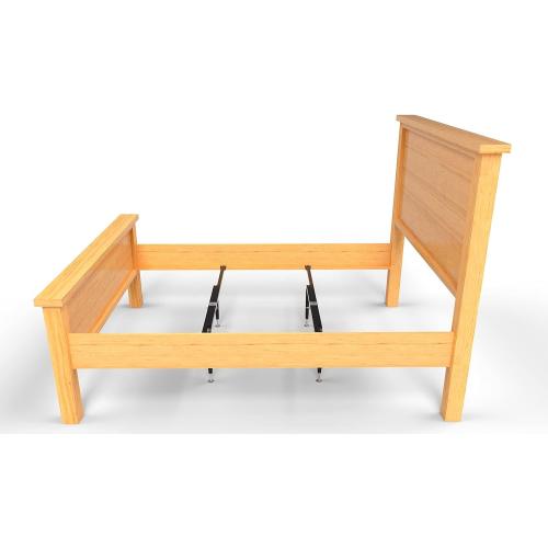 Bed Slats Center Support System | Adjustable Length & Height Tubular Steel with 4 Legs | Fits Full, Queen, King & California King Bed Frames