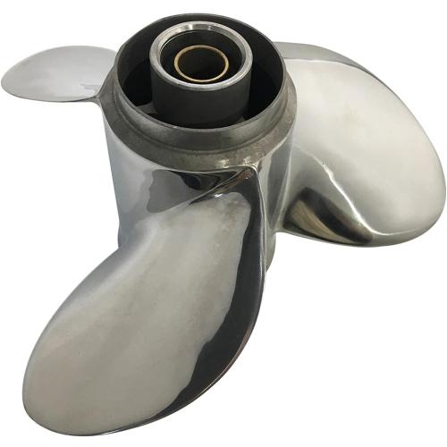 CAPTAIN Propeller fit Suzuki Outboard Engine 20hp 25C DT20 DT30 DF25 DF30 DF25A 10 Tooth Spline 99105-00600-11P Stainless Steel