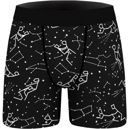 size M-2 Pack Men's Novelty Boxer Briefs Funny Boxer Shorts Hilarious Gag Gifts Christmas Underwear for Men No Fly.