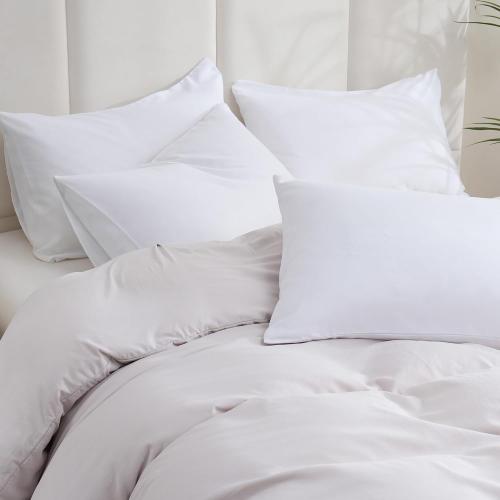 ZPECC White Pillow Cases Bulk 24 Pack - Standard Pillowcases with Envelope Closure, Soft Brushed Microfiber Pillow Cover for Hotel Airb&bs Hospital Bedding Essential
