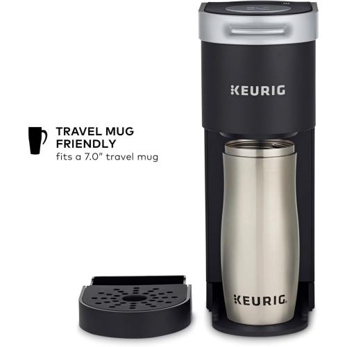 Keurig K-Mini Single Serve K-Cup Pod Coffee Maker, 6 to 12oz Brew size, with Cord Storage, Perfect for Small Spaces, Black