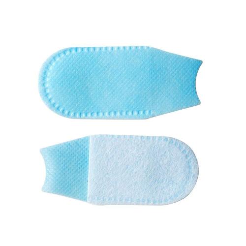 100pcs Disposable Textured Deep Cleaning Teeth Wipes Finger Brush Oral Brush Clean Wipes