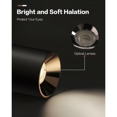 OKELI Modern LED Ceiling Light Fixture Flush Mount COB 20W 4000K Cylinder Ceiling Lights, Dimmable Hallway Lighting Fixtures Ceiling Lamps for Living Room Bedroom Kitchen